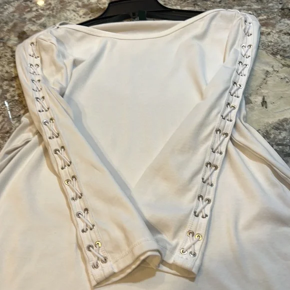 Ralph Lauren white lace up detail top - Picture 12 of 12